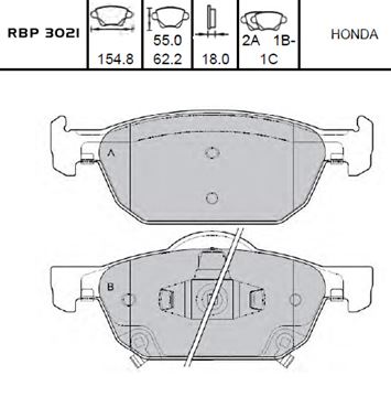 FREN BALATASI ÖN - ACCORD 08- / CIVIC 12- resimleri