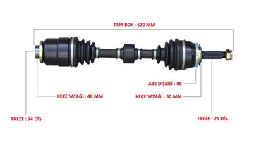 AKS KOMPLE SAĞ (ABSLİ) -  ACCENT ERA 1.5 CRDI 06- / GETZ 1.5 CRDI 06- resimleri