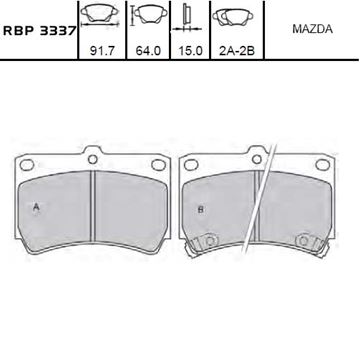 FREN BALATASI ÖN DİSK - 323 88-95 resimleri