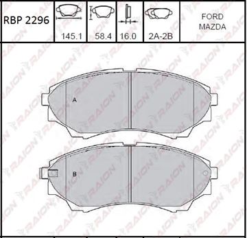 FREN BALATASI ÖN DİSK - B2500 02-06 / RANGER 4X4 02-06 resimleri