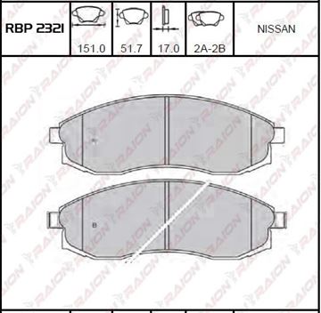 FREN BALATASI ÖN DİSK - L200 4WD 01-06 / MAXIMA 95-00 resimleri