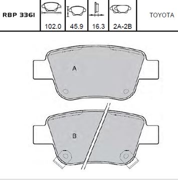 FREN BALATASI ARKA DİSK - AVENSIS 03-08 / COROLLA VERSO 04-08 resimleri