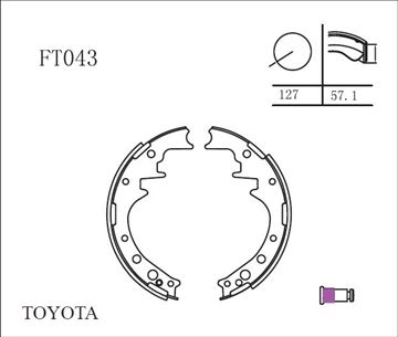 FREN BALATASI ARKA PABUÇLU - HILUX LN85 86-97 resimleri