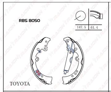 FREN BALATASI ARKA PABUÇLU - HILUX VIGO 4X4 05-14 / 4X2 12-14 / HILUX 4X2/4X4 15- resimleri