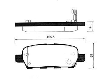 FREN BALATASI ARKA DİSK - X-TRAIL 00-14 / QASHQAI 07-14 / GRAND VITARA 11- / JUKE 10- resimleri