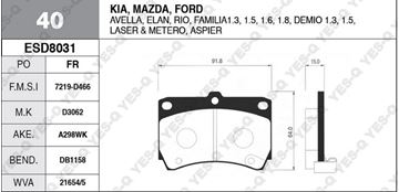 FREN BALATASI ÖN DİSK - 323 90-96 resimleri