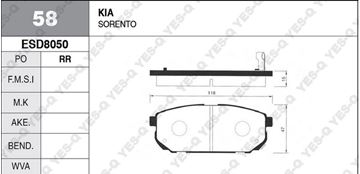 FREN BALATASI ARKA DİSK - SORENTO 02-07 resimleri