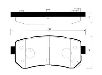 FREN BALATASI ARKA DİSK - SPORTAGE 11- / ix35 11- / PICANTO 13- / TUCSON 10-14 resimleri