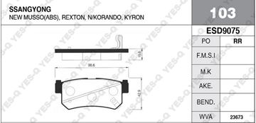 FREN BALATASI ARKA DİSK - REXTON 02- / KYRON 06- / ACTYON 06- resimleri