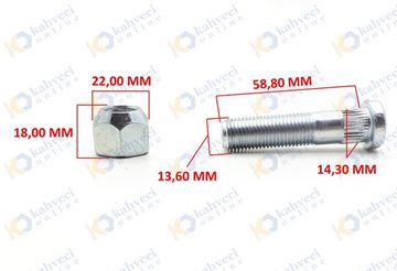 BİJON KOMPLE ARKA (AÇIK SOMUNLU) - H100 KMY. 04- resimleri